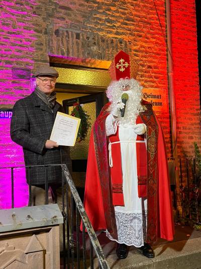 Spenden�bergabe an den HVV Lengsdorf Nikolaus 2022 c)BM